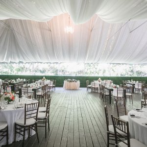wedding reception tent